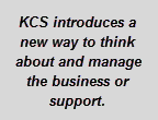 Text Box: KCS introduces a new way to  think about and manage the business of support.
